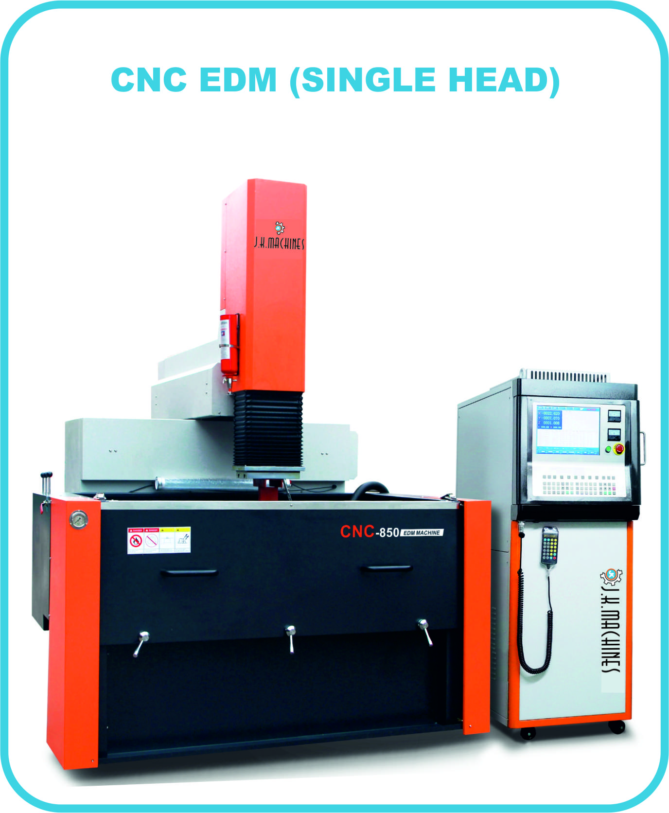 CNC EDM Fixed Table Moving Head (Single Head)